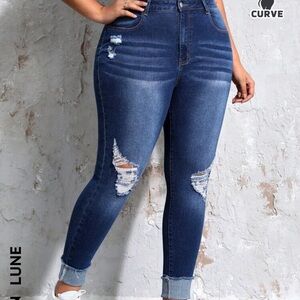 SHEIN blue jeans, Size: 4XL(20)